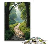 Jigsaw for Adults Winding Path Leads to Secluded Place 1000 Pieces Puzzle Wooden Puzzles for Adults & Kids Age 12 Years Up 1000 PCS(75x50cm)