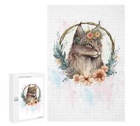 Jigsaw for Adults1000 PCS American Bobtail Cat Art Adult Jigsaw Puzzle Relaxing Games Stress Reliever Birthday Present, Gifts, 1000 PCS