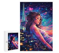 Jigsaw for Adults1000 PCS Paris Nights City Lights & Dreams Adult Jigsaw Puzzles Birthday Present Difficult And Challenge Birthday And Unique Gifts 1000 PCS