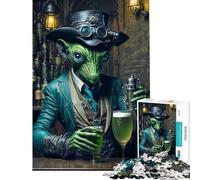 Jigsaw for Adults1000 Pieces Alien Beer Enthusiast Help The Brain Exercise Family Activities Educational Game for Age 14+ Game (50x75cm)