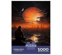 Jigsaw for Adults1000 Pieces Astronaut Lost on Planet Jigsaw Puzzle Brain Teaser Game Difficult Hard Gifts for Friends And Family 52x38cm/1000pcs