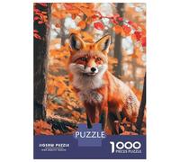 Jigsaw for Adults1000 Pieces Autumn Fox in Woods Jigsaw Puzzle Brain Teaser Game Difficult Hard Gifts for Friends And Family 70x50cm/1000pcs