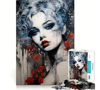 Jigsaw for Adults1000 Pieces Beautiful And Glamorous Perfect Edge Play Smart Play Gift Idle Play Game Christmas Leisure Art (50x75cm)