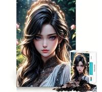 Jigsaw for Adults1000 Pieces Beautiful Asian Princess Perfect Edge Play Smart Play Gift Idle Play Game Christmas Leisure Art (50x75cm)