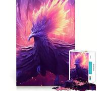 Jigsaw for Adults1000 Pieces Beautiful Purple Phoenix Perfect Edge Play Smart Play Gift Idle Play Game Christmas Leisure Art (38x52cm)