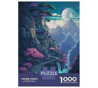 Jigsaw for Adults1000 Pieces Beautiful View on The Moun Jigsaw Puzzle Brain Teaser Game Difficult Hard Gifts for Friends And Family 52x38cm/1000pcs