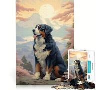 Jigsaw for Adults1000 Pieces Bernese Mountain Mt Fuji Perfect Edge Play Smart Play Gift Idle Play Game Christmas Leisure Art (38x52cm)
