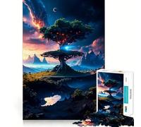 Jigsaw for Adults1000 Pieces Big Tree Perfect Edge Play Smart Play Gift Idle Play Game Christmas Leisure Art (38x26cm)