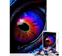 Jigsaw for Adults1000 Pieces Blue Dragon Eye Home Decoration Toys Birthday Gifts Educational Game Artists' Collection, Fine Arts Size 38x26cm