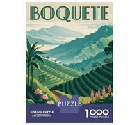 Jigsaw for Adults1000 Pieces Boquiette Coffee Plantation Landscape Jigsaw Puzzle Brain Teaser Game Difficult Hard Gifts for Friends And Family 70x50cm/1000pcs