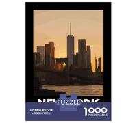 Jigsaw for Adults1000 Pieces Brooklyn Bridge Jigsaw Puzzle Brain Teaser Game Difficult Hard Gifts for Friends And Family 70x50cm/1000pcs