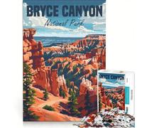 Jigsaw for Adults1000 Pieces Bryce Canyon National Park, Brain Teaser Game, Fun at Home Activities, Wishlist with Santa Claus 50x75cm