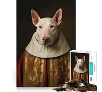 Jigsaw for Adults1000 Pieces Bull Terrier The Pope Smooth Joint Fun Mental Focus Game Casual Game Time Birthday Fun Gift (50x75cm)