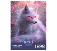 Jigsaw for Adults1000 Pieces Cherry Blossom Fox Jigsaw Puzzle Brain Teaser Game Difficult Hard Gifts for Friends And Family 52x38cm/1000pcs