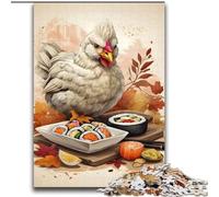 Jigsaw for Adults1000 Pieces Chicks Delicious Sushi Beautiful Design Game Learning Educational Birthday Gift (size 38x52cm)