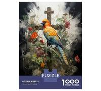 Jigsaw for Adults1000 Pieces Colorful Bird Art Print-2 Teenager Puzzles Toy Wall Decor Wall Decoration Gifts for Friends And Family 52x38cm/1000pcs
