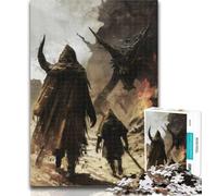 Jigsaw for Adults1000 Pieces Confronting The Beast Beautiful Design Game Learning Educational Birthday Gift (size 38x26cm)