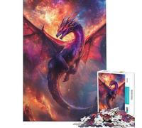 Jigsaw for Adults1000 Pieces Cosmic Dragon Flight Jigsaws for Adults Anti-Stress Toys Difficult Hard Birthday Present, Gifts, (size 38x52cm)