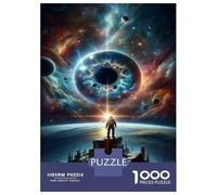 Jigsaw for Adults1000 Pieces Cosmic Eye Space Poster Jigsaw for Adults Relaxing Games But Fun And Humorous Challenging To Complete 38x26cm/1000pcs