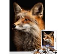Jigsaw for Adults1000 Pieces Cute Fox Posing Puzzles for Teenagers Difficult Hard Challenging To Complete Toy Intellectual Game (38x26cm)