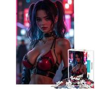 Jigsaw for Adults1000 Pieces Cyberpunk Fashion Model Educational Game Toy Intellectual Game Great Gifts for Games Difficult Challenge (Size 38x52cm)