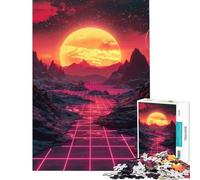 Jigsaw for Adults1000 Pieces Cyberpunk Grid Landscape Difficult And Challenge Analysis And Logic Toy Wall Decor Suitable for Ages 14 And Up (50X75CM)
