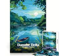 Jigsaw for Adults1000 Pieces Danube Delta Biosphere Reserve Romania Fine Cut Art Creative Brain Game Quiet Time Game Christmas Leisure Art (50x75cm)