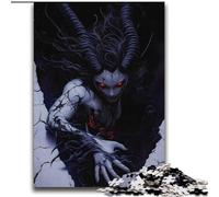 Jigsaw for Adults1000 Pieces Demon Woman Emerging Beautiful Design Game Learning Educational Birthday Gift (size 38x52cm)