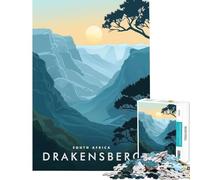 Jigsaw for Adults1000 Pieces Drakensberg South Africa Brain Intelligence Challenge Addictive Toys Practical Game Presents for Women Great Gifts (Size 75x50cm)