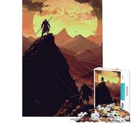 Jigsaw for Adults1000 Pieces Duel at Dawn Brain Intelligence Challenge Addictive Toys Practical Game Presents for Women Great Gifts (Size 38x26cm)