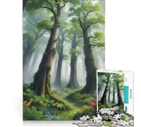 Jigsaw for Adults1000 Pieces Enchanted Forest Path, Fun Games, Fun Activities at Home, Birthday Present,Travel Gifts, 38x26cm
