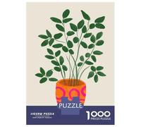 Jigsaw for Adults1000 Pieces Ficus Cute Plant Jigsaw Puzzle Brain Teaser Game Difficult Hard Gifts for Friends And Family 52x38cm/1000pcs