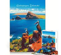 Jigsaw for Adults1000 Pieces Galapagos Islands Explore Fine Cut Art Creative Brain Game Quiet Time Game Christmas Leisure Art (38x52cm)