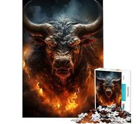 Jigsaw for Adults1000 Pieces Infernal Taurus Help The Brain Exercise Family Activities Educational Game for Age 14+ Game (50x75cm)
