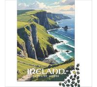 jigsaw for adults1000 pieces Ireland Travel Poster | Difficult Hard Staycation Kill time Antistress Vacation at home Killing time 38x26cm