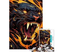 Jigsaw for Adults1000 Pieces Jaguar Untamed Rage Jigsaws for Adults Anti-Stress Toys Difficult Hard Birthday Present, Gifts, (size 38x26cm)
