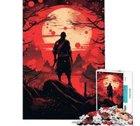 Jigsaw for Adults1000 Pieces Japanese Samurai Difficult And Challenge Analysis And Logic Toy Wall Decor Suitable for Ages 14 And Up (50X75cm)