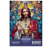 Jigsaw for Adults1000 Pieces Jesus Our Lord 5 Jigsaw Puzzle Brain Teaser Game Difficult Hard Gifts for Friends And Family 38x26cm/1000pcs