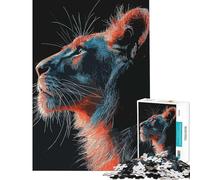 Jigsaw for Adults1000 Pieces Lioness Portrait Help The Brain Exercise Family Activities Educational Game for Age 14+ Game (50x75cm)