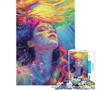 Jigsaw for Adults1000 Pieces Liquid Dreams Difficult And Challenge Analysis And Logic Toy Wall Decor Suitable for Ages 14 And Up (38X26CM)