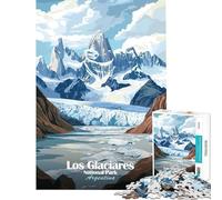Jigsaw for Adults1000 Pieces Los Glaciares National Park Difficult And Challenge Analysis And Logic Toy Wall Decor Suitable for Ages 14 And Up (38X26CM)