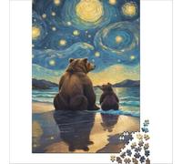 jigsaw for adults1000 pieces Mama And Baby Bear | improve memory Fun at Home Activities, Birthday and unique gifts 38x26cm
