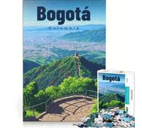 jigsaw for adults1000 pieces Monserrate Hill Serene Panorama | 38x52cm Family Game Decompressing Intellectual with Fully Interlocking Randomly Shaped Pieces