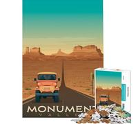 Jigsaw for Adults1000 Pieces Monument Valley Poster Brain Intelligence Challenge Addictive Toys Practical Game Presents for Women Great Gifts (Size 75x50cm)