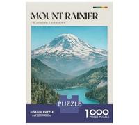 Jigsaw for Adults1000 Pieces Mount Rainier National Park Jigsaw Puzzle Brain Teaser Game Difficult Hard Gifts for Friends And Family 70x50cm/1000pcs
