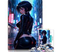 Jigsaw for Adults1000 Pieces Neon Noir Vigilante Beautiful Design Game Learning Educational Birthday Gift (size 50x75cm)