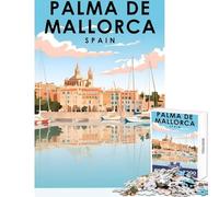 Jigsaw for Adults1000 Pieces Palma De Mallorca Spain Puzzles for Teenagers Difficult Hard Challenging To Complete Toy Intellectual Game (38x26cm)