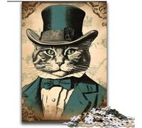Jigsaw for Adults1000 Pieces Prince of Catland Vintage Beautiful Design Game Learning Educational Birthday Gift (size 38x52cm)