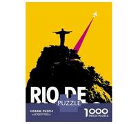 Jigsaw for Adults1000 Pieces Rio De Janeiro Travel Jigsaw Puzzle Brain Teaser Game Difficult Hard Gifts for Friends And Family 52x38cm/1000pcs