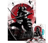 Jigsaw for Adults1000 Pieces Samurai Japanese Style Help The Brain Exercise Family Activities Educational Game for Age 14+ Game (38x52cm)